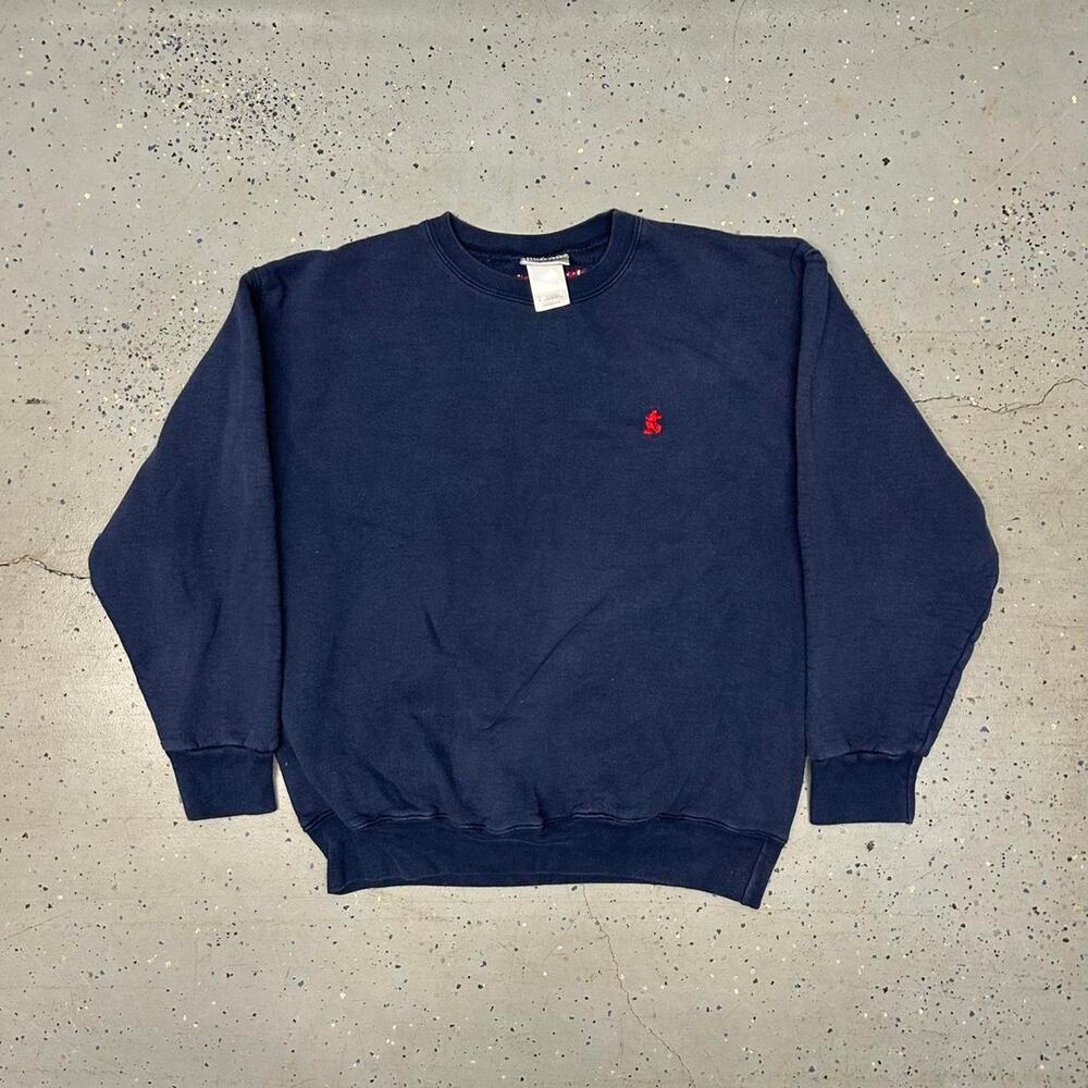 VTG Navy blue Disney Mickey Mouse crewneck sweatshirt with red embroidered logo